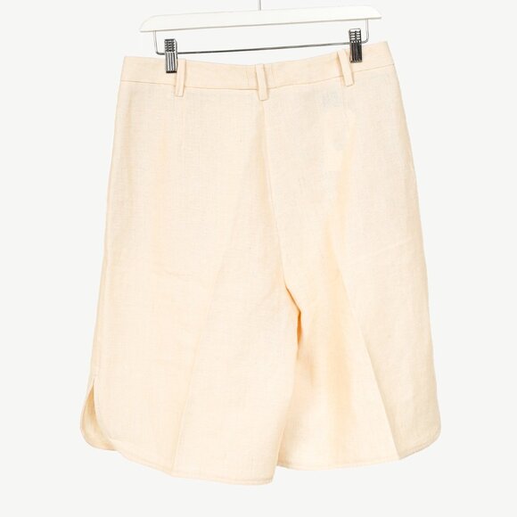 Loro Piana Rupert "Japanese Mirin" Natural Dyed Linen Bermuda Shorts - Picture 3 of 11